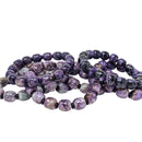 Charoite - Barrel Bead Bracelet