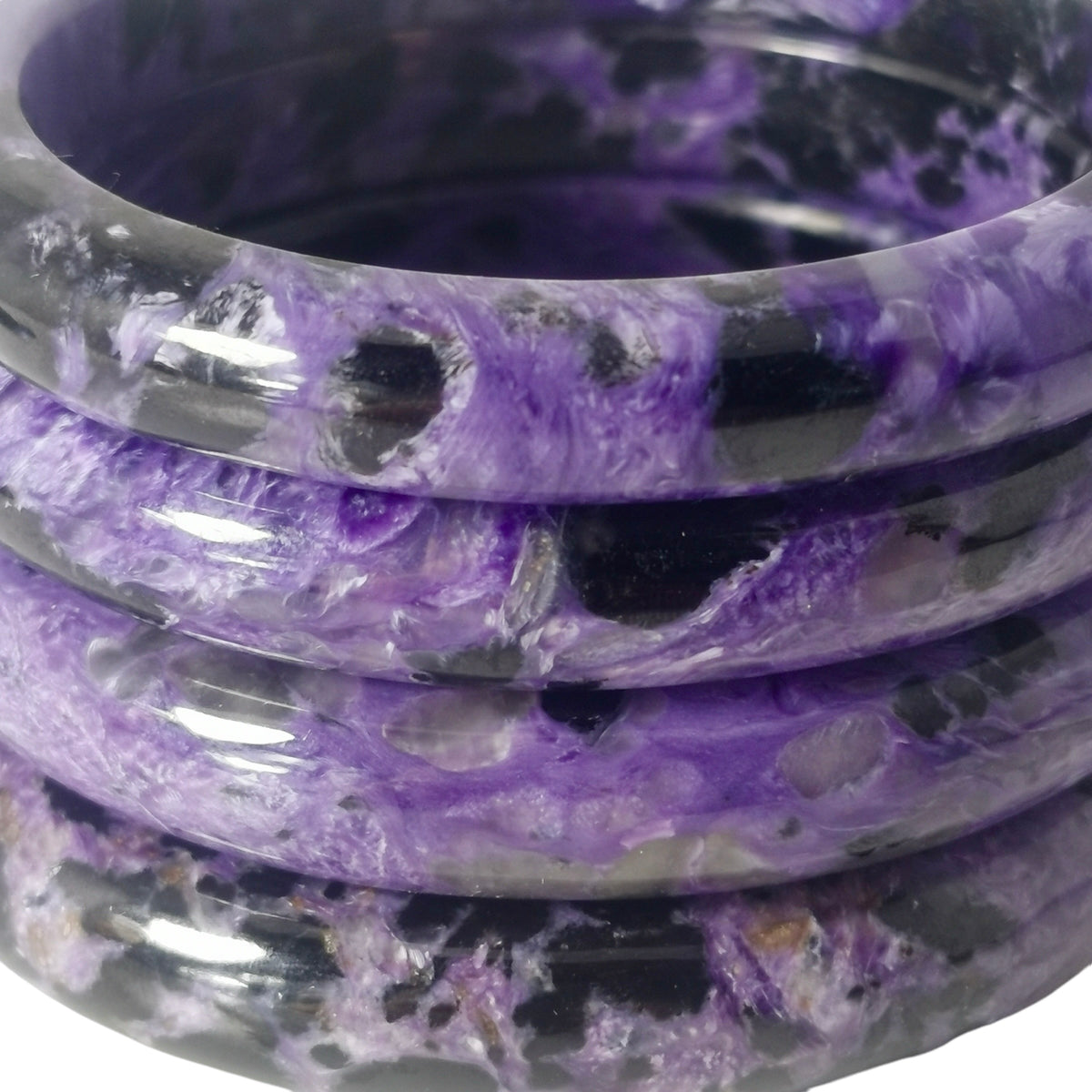 Charoite bangle.