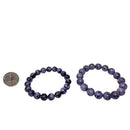 Charoite - Round Bead Bracelet - Russia - Crown chakra