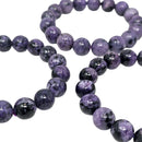 Charoite - Round Bead Bracelet - Russia - Crown chakra