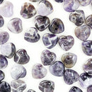 Chevron Amethyst - Mini Heart