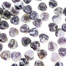 Chevron Amethyst - Mini Heart