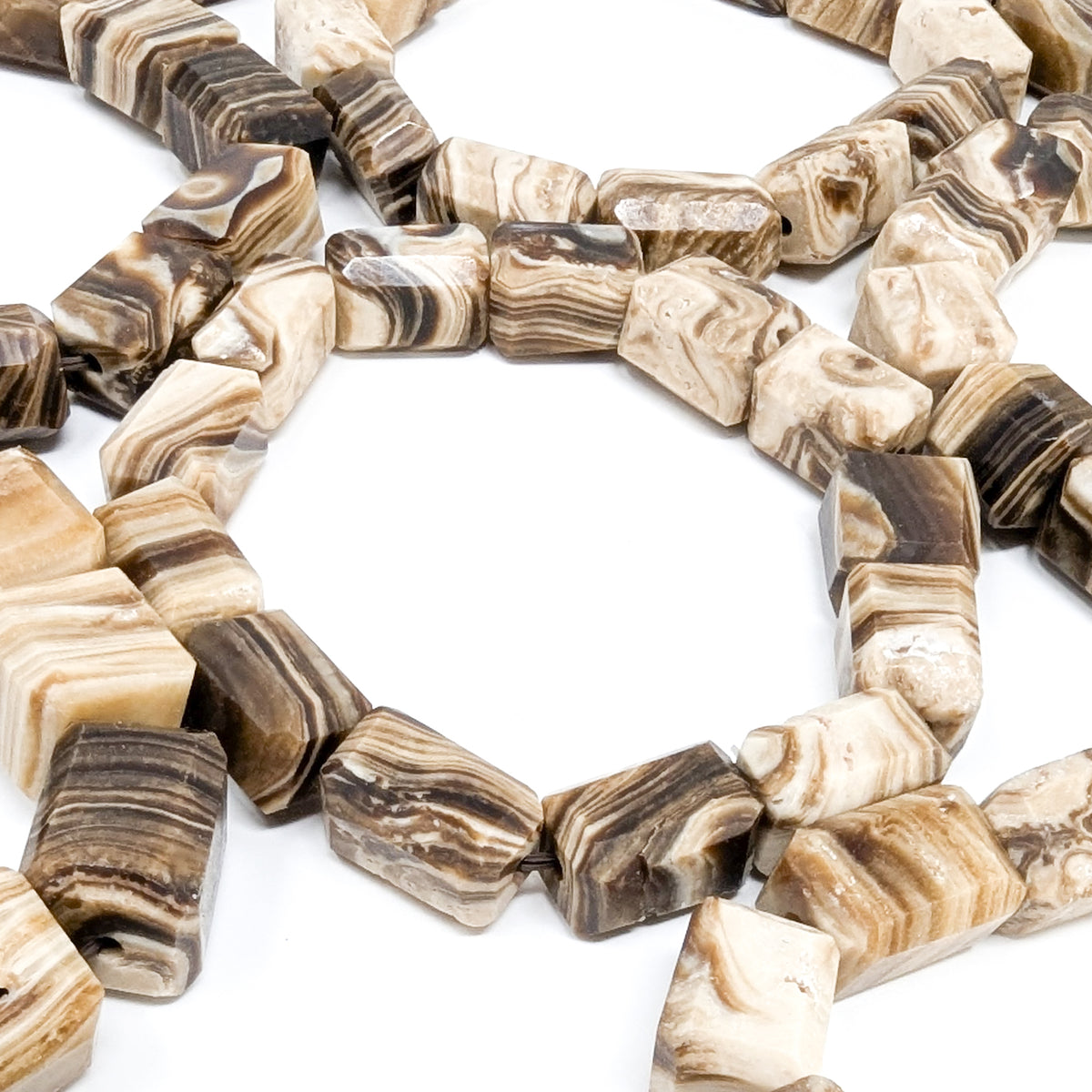 Chocolate Calcite bead bracelet.