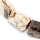 Chocolate Calcite - Bead Bracelet