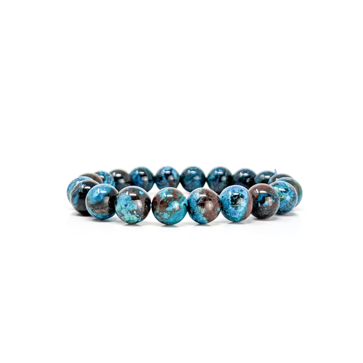 Chrysocolla bead bracelet.