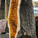 Citrine - Butterfly Geode on Stand - Statement Specimen