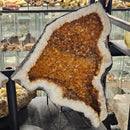 Citrine - Butterfly Geode on Stand - Statement Specimen