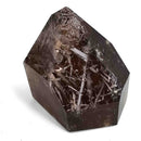 Smoky Quartz w White Rutile - Polished Freeform