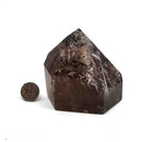 Smoky Quartz w White Rutile - Polished Freeform