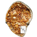 Citrine with Calcite - Polished Druze Freeform - Statement Specimen