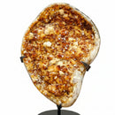 Citrine with Calcite - Polished Druze Freeform - Statement Specimen