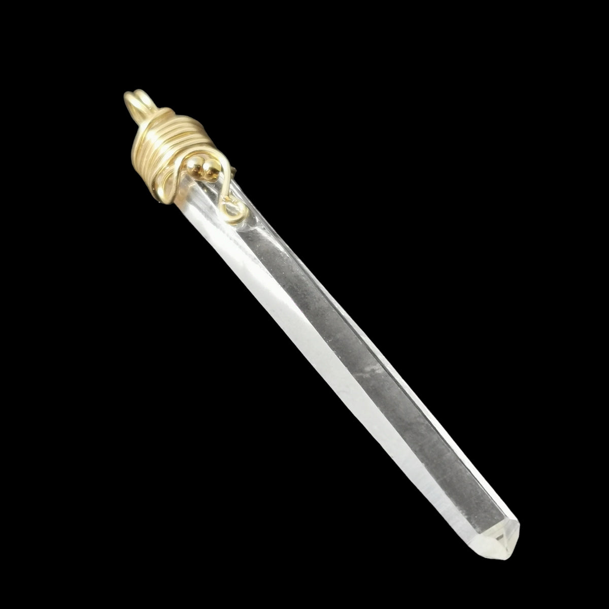 Blade of Light Quartz pendant with Raw Columbian Quartz.