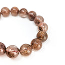Copper Rutile in Quartz - Bead Bracelet