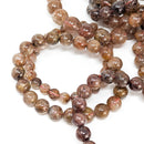 Copper Rutile in Quartz - Bead Bracelet