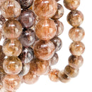 Copper Rutile in Quartz - Bead Bracelet