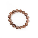 Copper Rutile in Quartz - Bead Bracelet