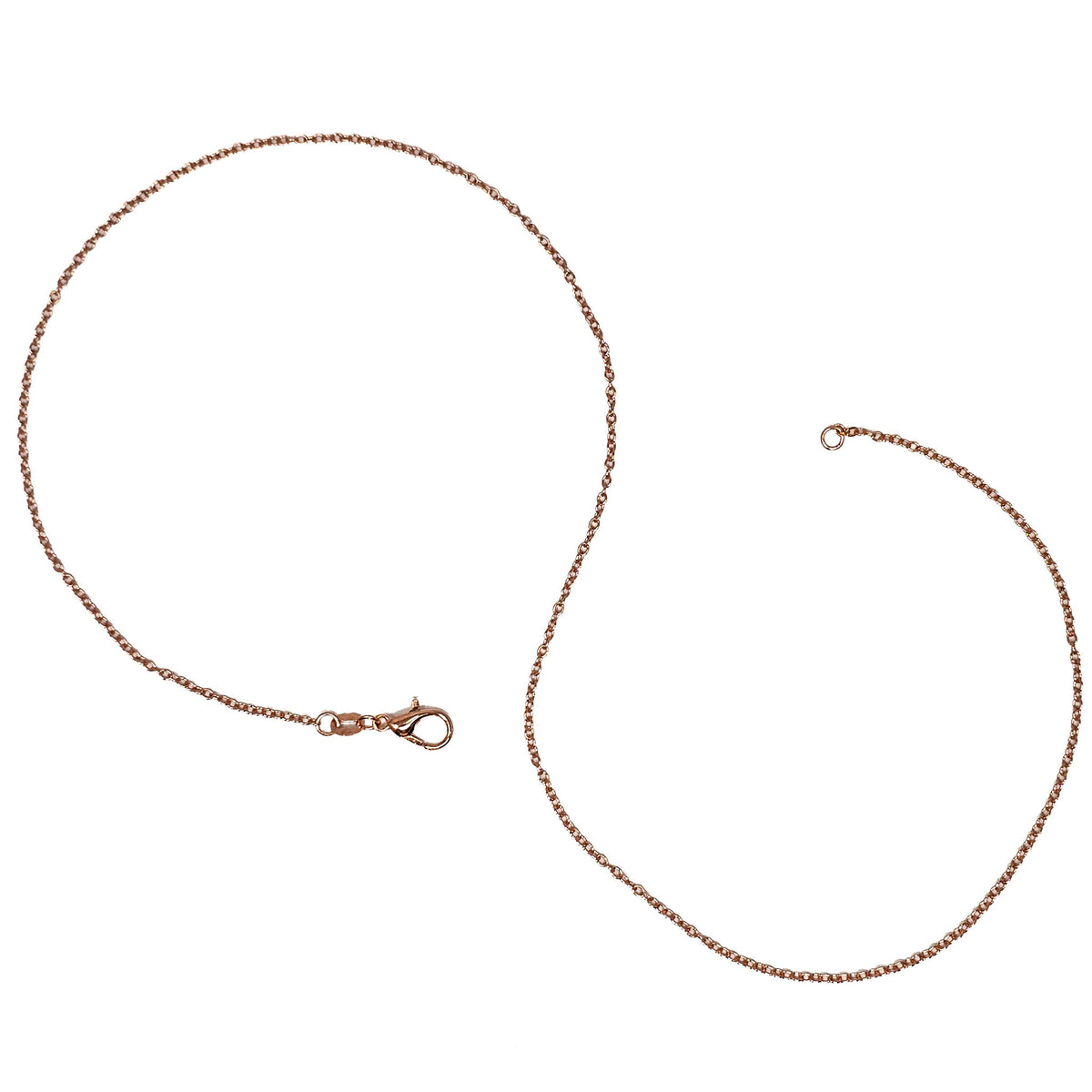 Copper plated chain – single chain with clasp