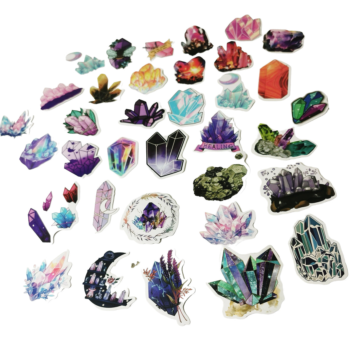 Crystal stickers.