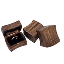 Curved Ring Box - Wooden Jewelry Box - China