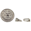 Cut Planished Bail - Sterling Silver - Broken Ox Creations - BC, Canada 