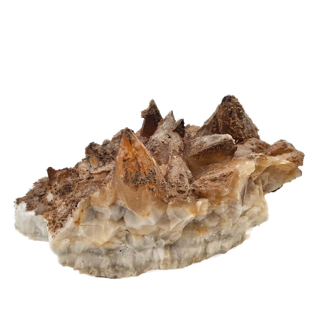 Dogtooth Calcite specimen, calcium carbonate, from Touissit mining district, Oriental Region, Morocco.