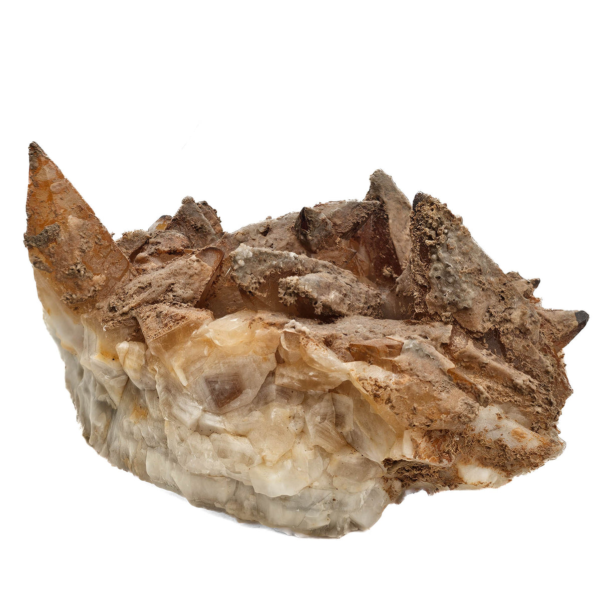 Dogtooth Calcite specimen, calcium carbonate, from Touissit mining district, Oriental Region, Morocco.