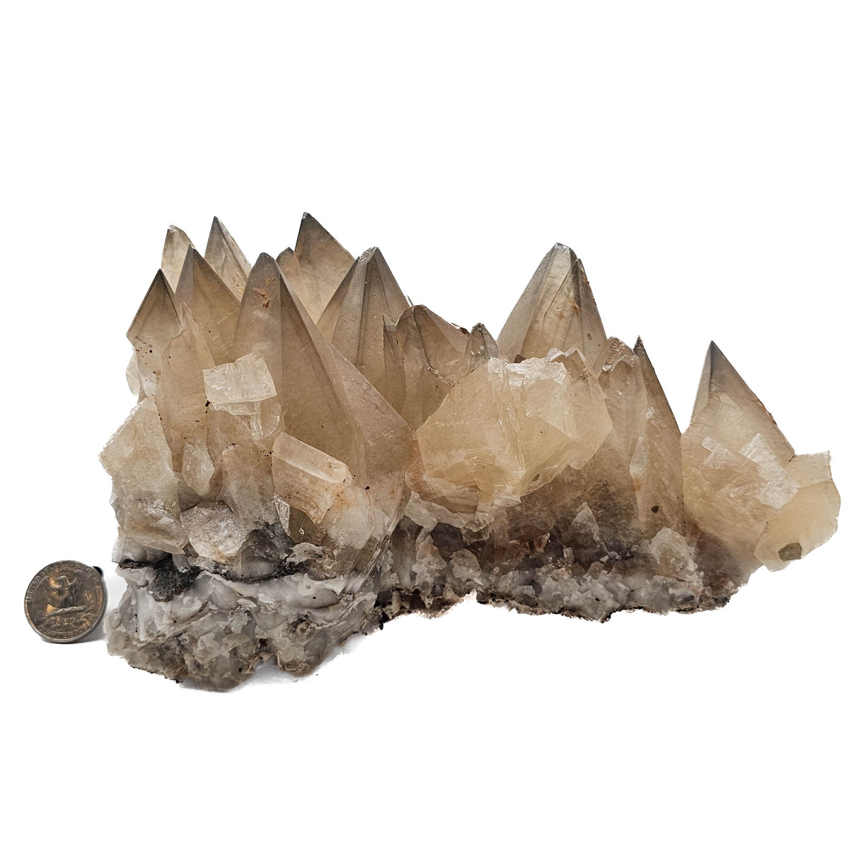 Dogtooth Calcite specimen, calcium carbonate, from Touissit mining district, Oriental Region, Morocco.