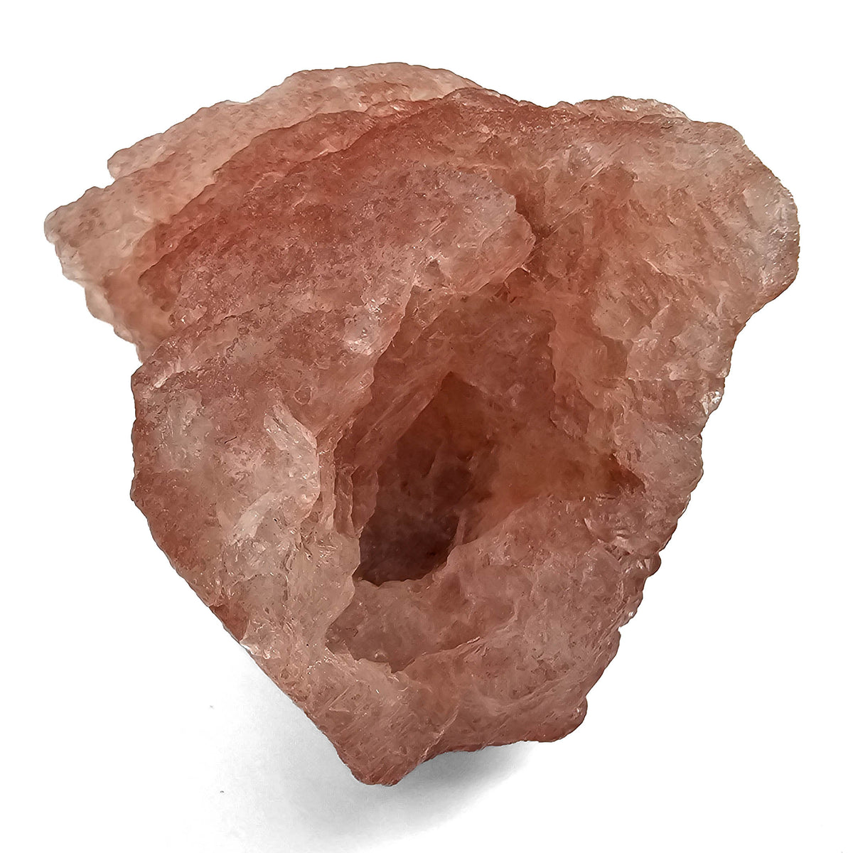 Etched Morganite specimen, a variety of beryl.