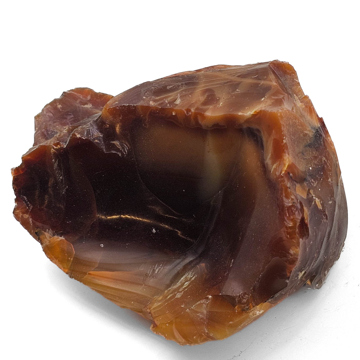 Fire Opal mineral specimen, hydrated silica.