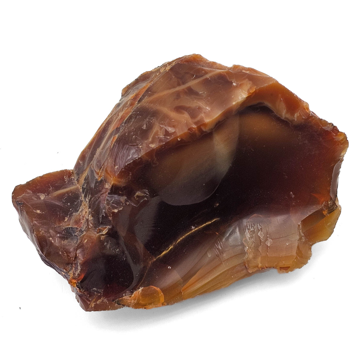 Fire Opal mineral specimen, hydrated silica.
