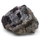 Pyrite and Quartz on Purple Fluorite - Specimen