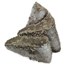 Pyrite and Quartz on Purple Fluorite - Specimen