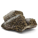 Pyrite and Quartz on Purple Fluorite - Specimen