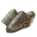 Pyrite and Quartz on Purple Fluorite - Specimen