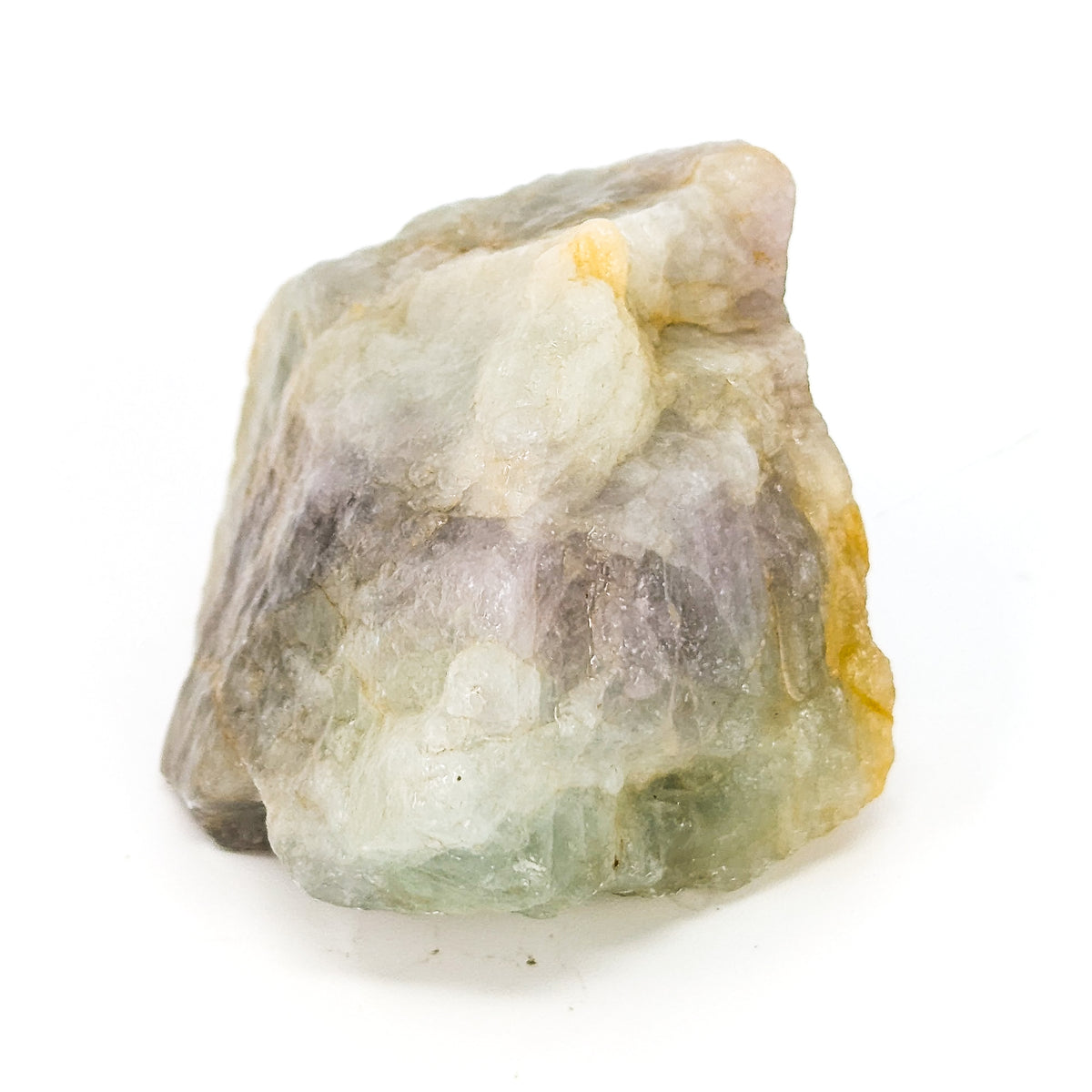 Fluorite rough from Kelowna, BC – pale piece with purple