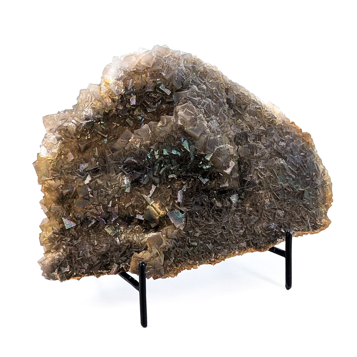 Iridescent Fluorite specimen, calcium fluoride.