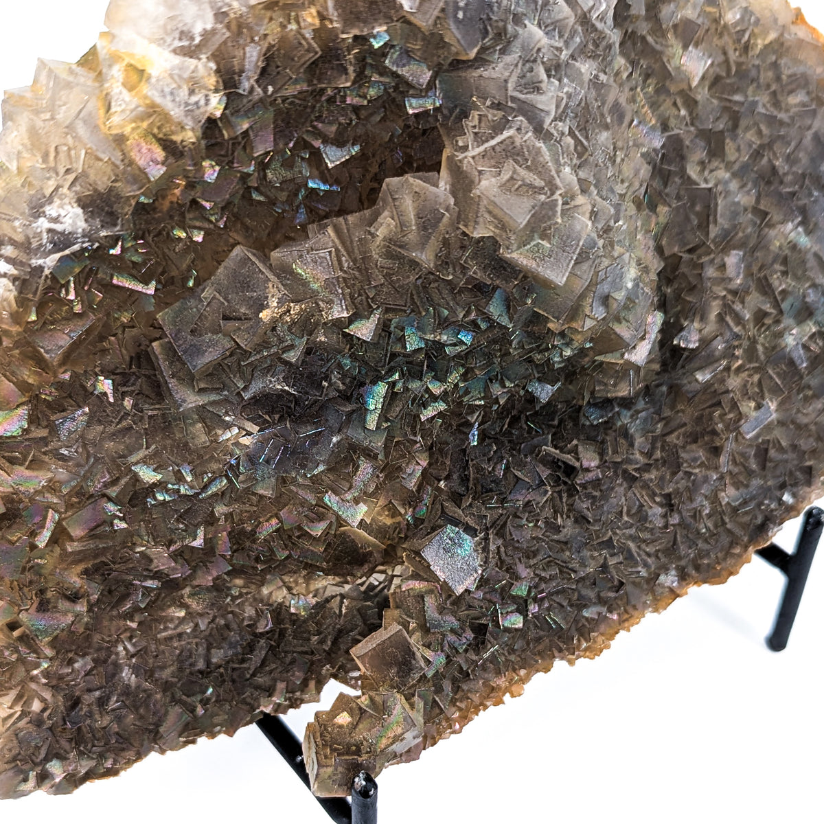 Iridescent Fluorite specimen, calcium fluoride.