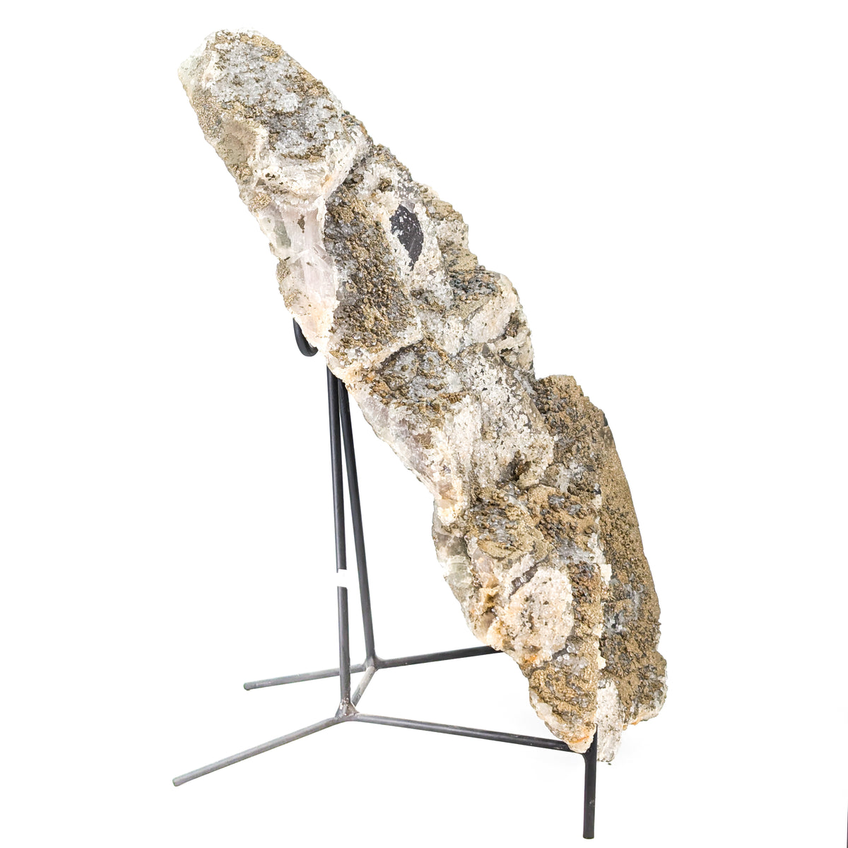 Fluorite with Pyrite specimen, most likely from Sidi Ayad, Boulemane, Morocco.