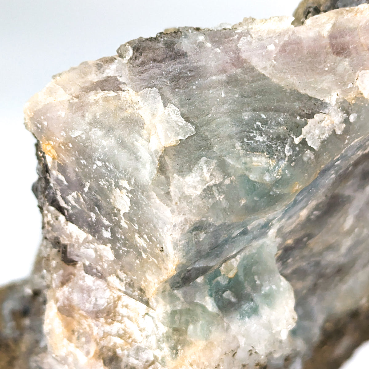 Fluorite with Pyrite specimen, most likely from Sidi Ayad, Boulemane, Morocco.