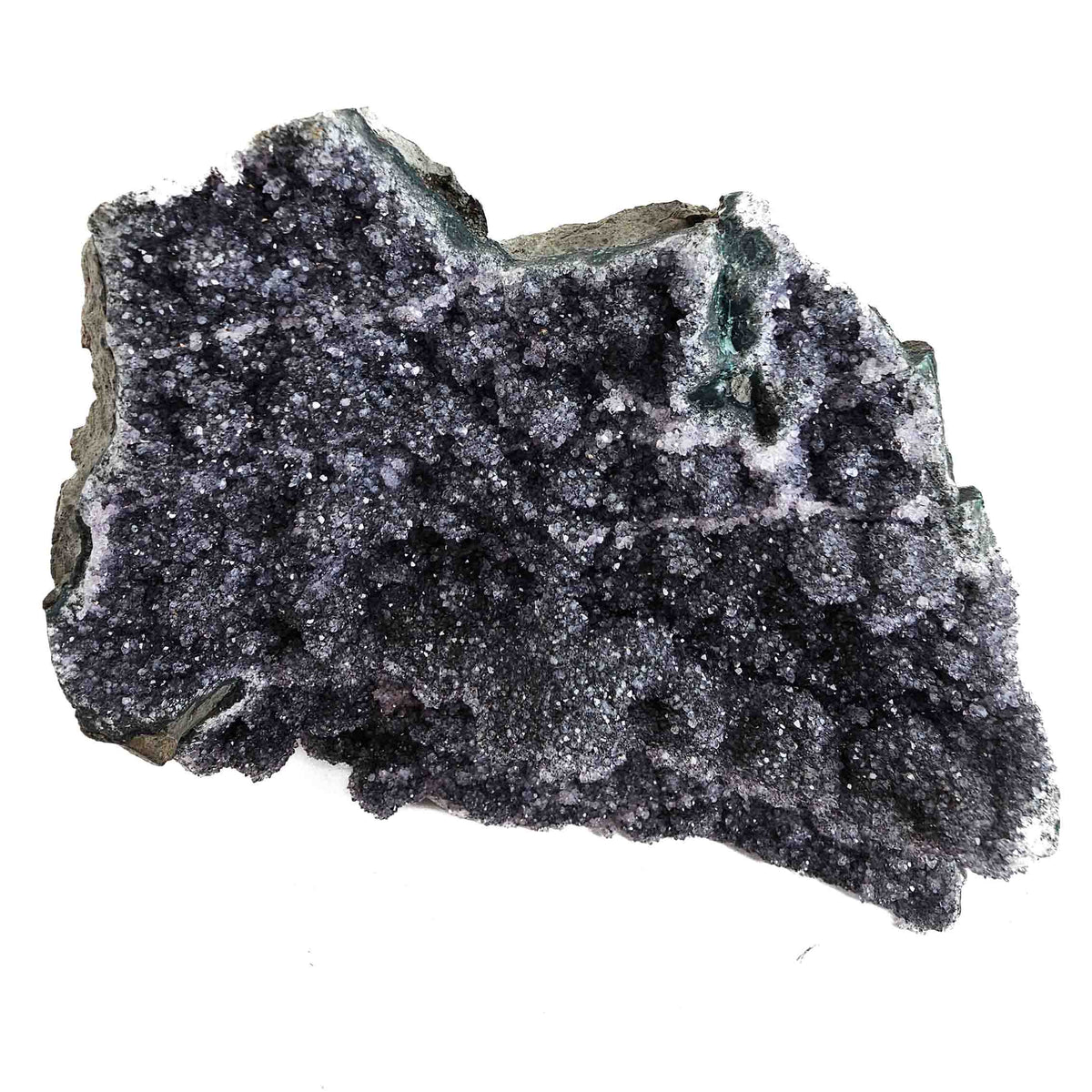 Black Amethyst specimen, a variety of quartz, from Rio Grande do Sul, Brazil.