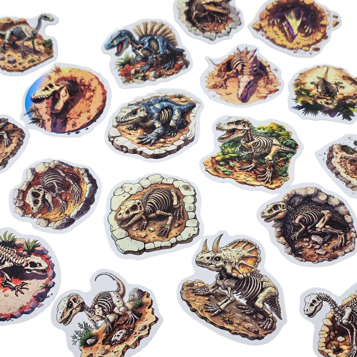 Fossil stickers.