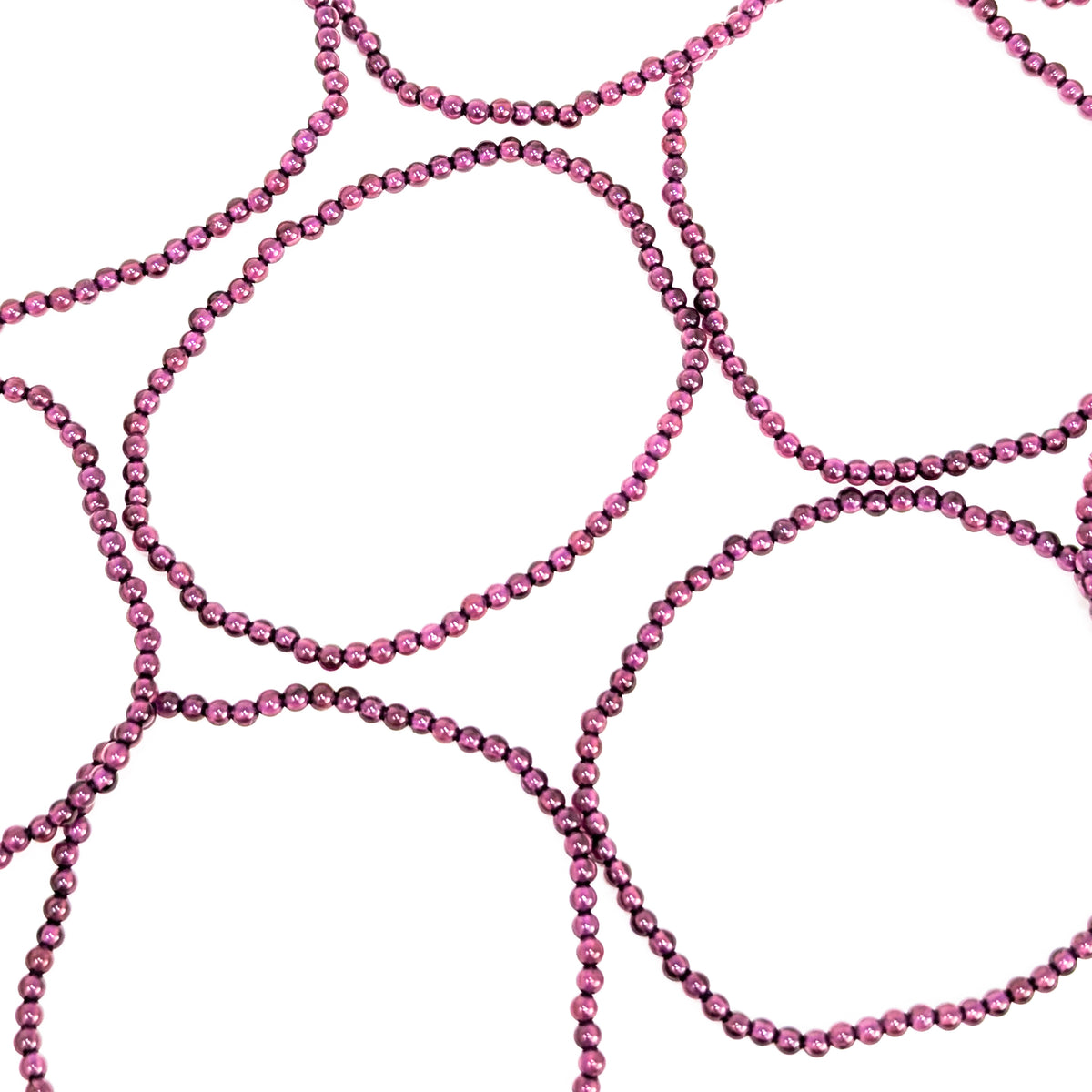 Rhodolite Garnet round bead bracelet.
