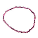 Rhodolite Garnet - Round Bead Bracelet
