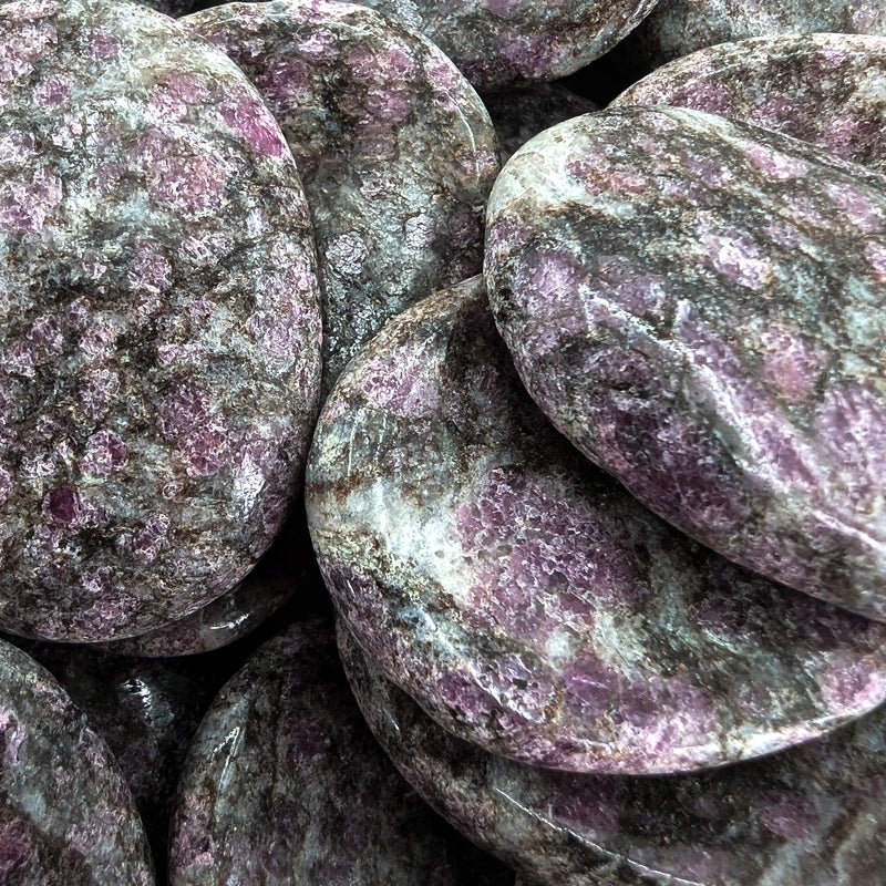 Garnet in Schist - Worry Stone