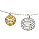 Gem Cage - Spiral - create your own pendant
