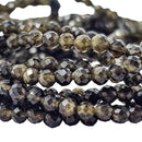 Gold Sheen Obsidian - Faceted Bead Bracelet