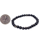 Gold Sheen Obsidian - Round Bead Bracelet