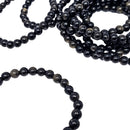 Gold Sheen Obsidian - Round Bead Bracelet
