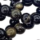 Gold Sheen Obsidian - Round Bead Bracelet