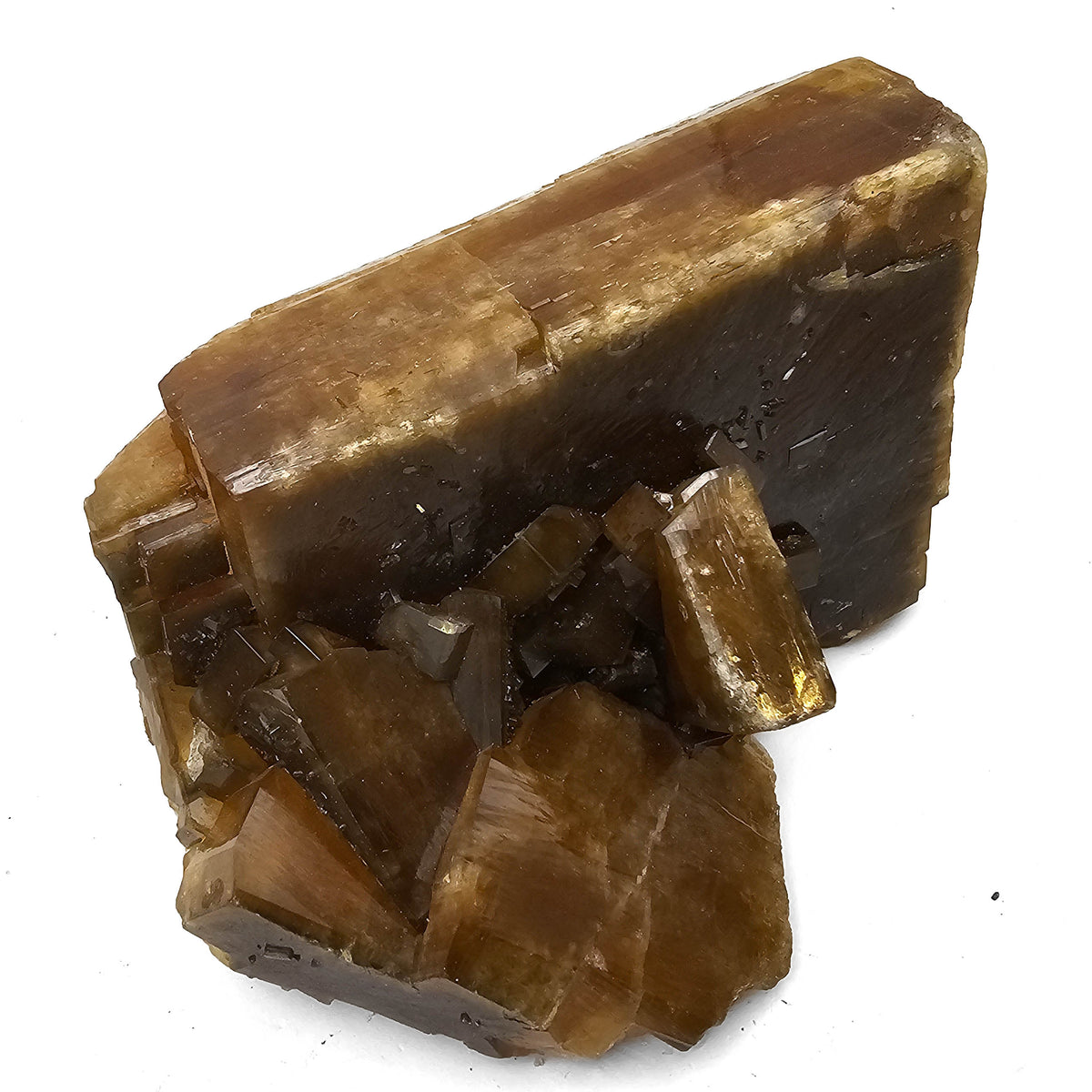 Golden Barite specimen, barium sulfate, from Xiefang Mine, Jiangxi Province, China.